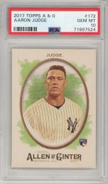 2017 Topps Allen and Ginter Aaron Judge #172【PSA10】《Gem-MINT》 New York Yankees