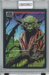 2022 Topps Star Wars Galaxy Yoda on Dagobah Base/Refractor/#32