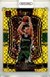 2025-26 Panini Select Euroleague Saras Jasikevicius #114 Base Set – Premier Level Gold Prizm Parallel【05/10】