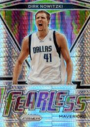 2020-21 Panini Prizm  Dirk Nowitzki Fearless Hyper #17
