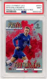 2022-23 Topps Finest UEFA Club Competitions Mykhailo Mudryk #PFF5 Prized Footballers Fusion-Red & Red【4/5】【PSA9】