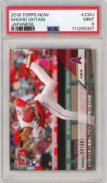 2018 TOPPS NOW Shohei Ohtani RC Japanese #234J【PSA9】《MINT》Los Angeles Angels