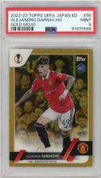 2022-23 TOPPS UEFA Club Competitions Japan Edition Alejandro Garnacho Chrome Mojo Gold Refractors #50【17/50】【PSA9】 Manchester United