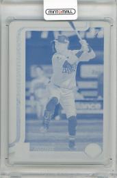 2025 TOPPS NPB 中村晃 Cyan Printing Plate プリンティングプレート (シアン)【1/1】 福岡ソフトバンクホークス