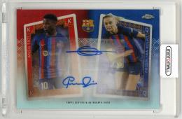 2022-23 Topps Chrome Team Set FC Barcelona Ansu Fati/Fridolina Rolfo Dual Autograph【KQ-9】