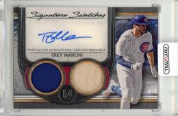 2023 TOPPS Museum Collection Trey Mancini Signature Swatches Dual Relic Autographs #SWDRATM【102/299】 Chivago Cubs