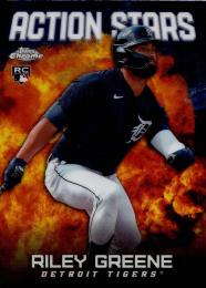 2023 Topps Chrome Update MLB #ASC-8 Riley Greene インサートカード Action Stars RC