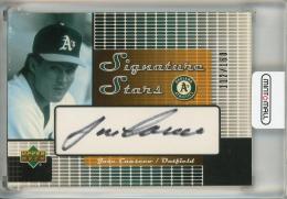 2004 Upper Deck Jose Canseco Signature Stars Black Ink 2 #JC【112/160】 Oakland Athletics