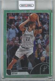 2025-26 Topps Hoops Carter Bryant Light Burst Green #181 【36/75】 San Antonio Spurs