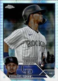 2023 Topps Chrome Update MLB #USC91 Ezequiel Tovar【Prism Refractors/パラレル】レギュラーカード RC