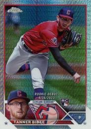 2023 Topps Chrome Update MLB #USC94 Tanner Bibee【Prism Refractors/パラレル】レギュラーカード RC