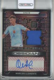 2022-23 Panini Obsidian  Marcos Llorente Matrix Material Autographs Electric Etch Red Pulsar #30 【42/44】 Spain