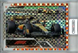2023 Topps Chrome Formula 1 Lando Norris Orange Checker Flag X-Fractors #28【11/25】《※傷あり》