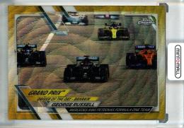 2021 Topps Chrome Formula 1 George Russell Gold Wave Refractors #156【47/50】