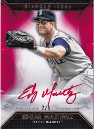 2019 Topps Diamond Icons Seattle Mariners Edgar Martinez Red Ink Autographs Redパラレル版 2/5