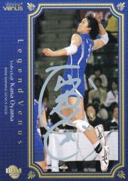 2020 BBM シャイニングヴィーナス バレーボール 大山加奈 ホロ箔サインカードパラレル版 37/50