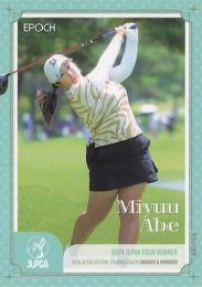 2025 EPOCH JLPGA 日本女子ゴルフ協会 オフィシャルトレーディングカード ROOKIES & WINNERS #13 阿部未悠 レギュラーカード