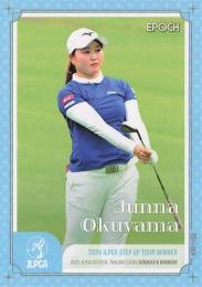 2025 EPOCH JLPGA 日本女子ゴルフ協会 オフィシャルトレーディングカード ROOKIES & WINNERS #21 奥山純菜 レギュラーカード