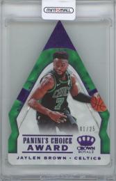 2018-19 PANINI Crown Royale Panini's Choice Purple / JAYLEN BROWN(Boston Celtics) 【01/25】