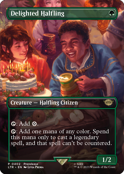 MTG 喜ぶハーフリング/Delighted Halfling 英foil4枚 FOIL)喜ぶハーフリング/Delighted Halfling《英語》【LTR】