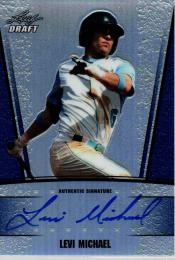 2011 Leaf Metal Draft Prismatic Blue #LM2 Levi Michael 22/25