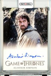 2020 Rittenhouse Game of Thrones The Complete Series Alisdair Simpson as Ser Donnell Waynwood Full Bleed Autographs