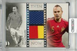 2016 Futera World Football Unique Andres Iniesta Then and Now Memorabilia #TN08【36/55】