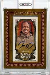2024 Topps Allen & GINTER Jayden Daniels #MA-JD Framed Mini Autographs Fotball