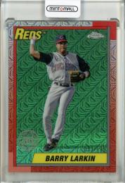 2025 Topps Series 1 Barry Larkin Silver Pack Chrome Aqua Refractors【033/199】 Cincinnati Reds