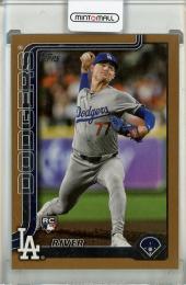 2025 Topps Series 1 River Ryan Gold RC【1186/2500】 Los Angeles Dodgers