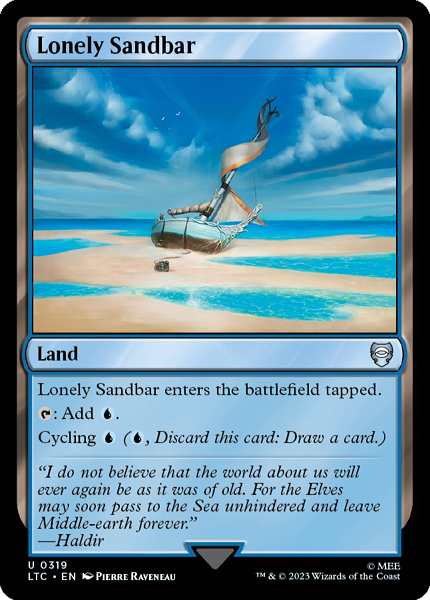 孤立した砂州/Lonely Sandbar Foil 英語 4枚 MTG 孤立した砂州/Lonely