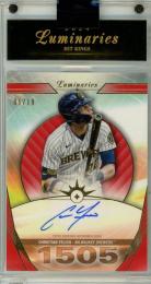 2024 Topps Luminaries Christian Yelich Hit Kings Autographs Red【06/10】 Milwaukee Brewers