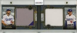 2023 Topps Diamond Icons Clayton Kershaw/Freddie Freeman Dual Player Relic Booklets【09/10】 Los Angeles Dodgers