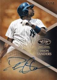 2019 Topps Tier One New York Yankees Deion Sanders Tier One Autographs 42/50