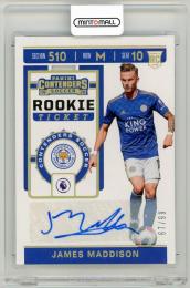 2019-20 Panini Chronicles James Maddison Contenders Rookie Ticket Autographs【67/99】 Leicester City