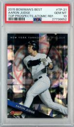 2015 TOPPS BOWMAN'S BEST Aaron Judge #TP-21 Atomic Refractor【PSA10】《Gem-MINT》 New York Yankees