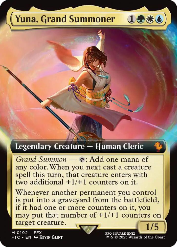 MTG 大召喚士、ユウナ　日本語版　非foil1枚 EX+]大召喚士、ユウナ/Yuna, Grand Summoner《日本語》【FIC】