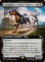 【FIC】【ENG】【Foil】〈147-R-B〉《シャドウの愛犬、インターセプター/Interceptor, Shadow's Hound》拡張アート版