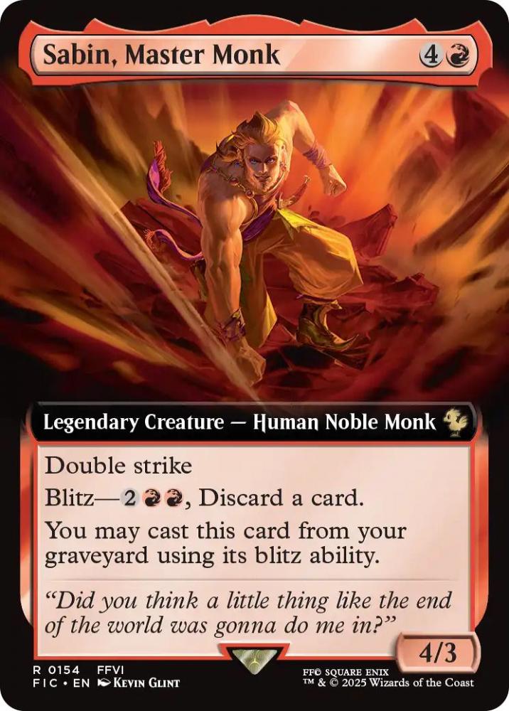 奥義継承者、マッシュ　拡張foil 日本語版 MTG】(ENG)(FOIL)(拡張アート) 奥義継承者、マッシュ(FIC) 赤