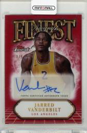 2024-25 TOPPS Finest Jarred Vanderbilt Autographs Red Refractors #FAJV【1/5】 Los Angeles Lakers