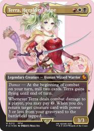 【FIC】【ENG】【サージ・Foil】〈212-M-RWB〉《魔導の力を持つ少女、ティナ/Terra, Herald of Hope》ボーダーレス版