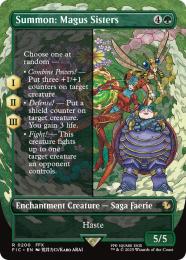 Secret Lairメーガス三姉妹 Magus Sisters 日本語foil Magus Sisters Endurance FOIL BORDERLESS (JP) MTG Final