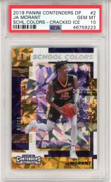 2019 Panini Contenders Draft Picks Ja Morant #2 School Colors Cracked Ice【04/23】【PSA10】