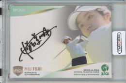 2023 EPOCH JLPGA OFFICIAL TRADING CARDS ROOKIES & WINNERS 藤井美羽 直筆サインカード/#AG-45/RC【73/136】