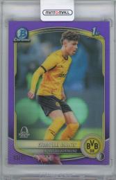 2025-26 TOPPS Chrome UEFA Club Competitions Bowman UEFA Youth League Purple Refractor / SAMUELE INACIO(Borussia Dortmund) 【33/75】