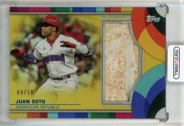 2023 Topps World Baseball Classic Juan Soto Base Relic Gold Foil【49/50】 Dominican Republic