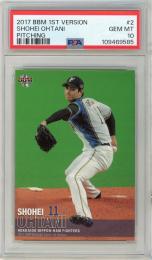 BBM 2017 1st 	大谷翔平	ピッチング #2	PSA10