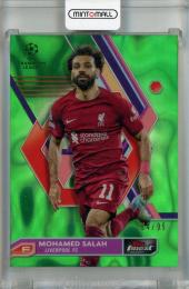 2022-23 Topps Finest UEFA Club Competitions Mohamed Salah Green Lava #45 ※初期傷あり【64/99】 Liverpool FC
