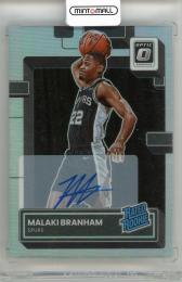 2022-23 PANINI Donruss Optic Malaki Branham Holo #222《表面、名前のところに若干の傷あり》 San Antonio Spurs