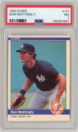 1984 FLEER Don Mattingly RC #131【PSA7】《Near MINT》New York Yankees